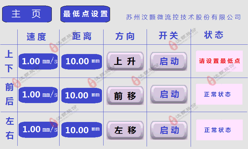 磁性粒子定向移動定位設備顯示界面